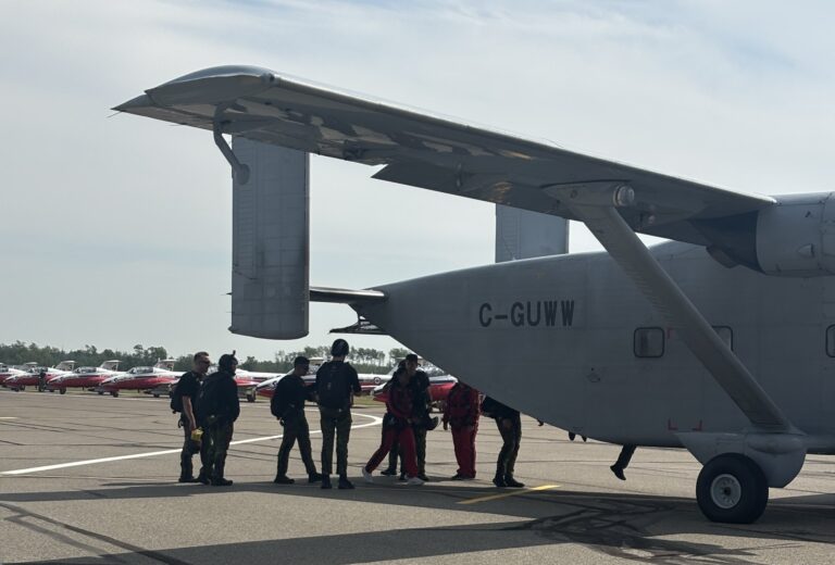 Go Radio host goes in the sky at the pre-opening to the Fort St John International Airshow